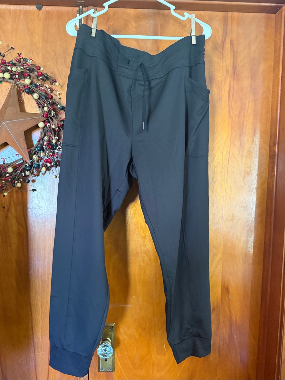 Black Drawstring Casual Pants